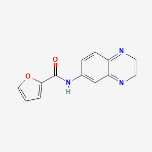molecular formula C13H9N3O2 B2547640 N-(6-quinoxalinyl)-2-furamide CAS No. 478079-11-7