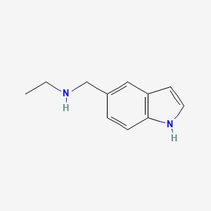 molecular formula C11H14N2 B2547644 etil(1H-indol-5-ilmetil)amina CAS No. 946680-47-3