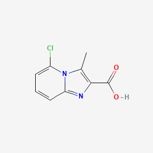 molecular formula C9H7ClN2O2 B2547646 5-氯-3-甲基咪唑并[1,2-a]吡啶-2-羧酸 CAS No. 1268520-94-0