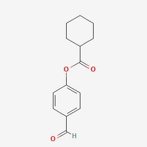 molecular formula C14H16O3 B2547675 4-甲酰基苯基环己基甲酸酯 CAS No. 146606-04-4