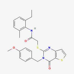 N-(2-ethyl-6-methylphenyl)-2-{[3-(4-methoxybenzyl)-4-oxo-3,4-dihydrothieno[3,2-d]pyrimidin-2-yl]sulfanyl}acetamide