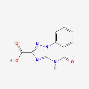 molecular formula C10H6N4O3 B2547685 5-氧代-4H-[1,2,4]三唑并[1,5-a]喹唑啉-2-羧酸 CAS No. 1784983-15-8