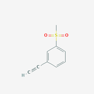 molecular formula C9H8O2S B2547687 1-乙炔基-3-甲磺酰苯 CAS No. 573982-84-0