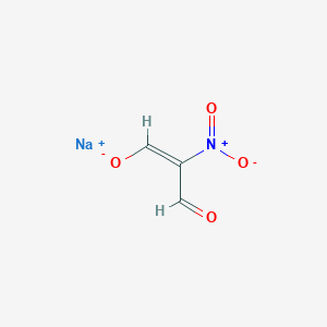 molecular formula C3H3NNaO4 B2547695 Sodium 2-nitro-1,3-dioxopropan-2-ide CAS No. 1056938-59-0