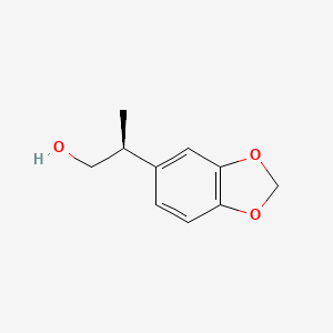 molecular formula C10H12O3 B2547700 (2S)-2-(1,3-dioxaindan-5-yl)propan-1-ol CAS No. 1932500-34-9