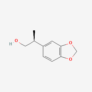 molecular formula C10H12O3 B2547700 (2S)-2-(1,3-二氧杂茚-5-基)丙-1-醇 CAS No. 1932500-34-9