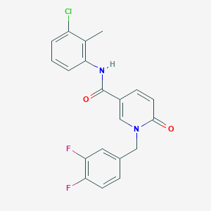molecular formula C20H15ClF2N2O2 B2547716 N-(3-chloro-2-methylphenyl)-1-(3,4-difluorobenzyl)-6-oxo-1,6-dihydro-3-pyridinecarboxamide CAS No. 242797-41-7