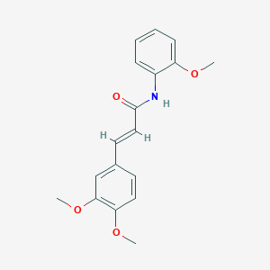 molecular formula C18H19NO4 B2547727 (2E)-3-(3,4-dimethoxyphenyl)-N-(2-methoxyphenyl)prop-2-enamide CAS No. 530148-82-4