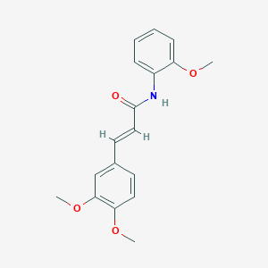 molecular formula C18H19NO4 B2547727 (2E)-3-(3,4-二甲氧基苯基)-N-(2-甲氧基苯基)丙-2-烯酰胺 CAS No. 530148-82-4