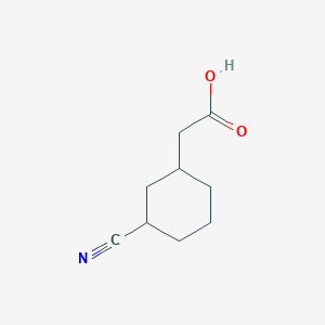 molecular formula C9H13NO2 B2547741 2-(3-Cyanocyclohexyl)acetic acid CAS No. 1368387-53-4