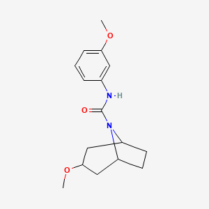 (1R,5S)-3-methoxy-N-(3-methoxyphenyl)-8-azabicyclo[3.2.1]octane-8-carboxamide