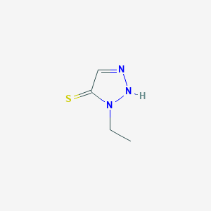 molecular formula C4H7N3S B2547787 3-ethyl-2H-triazole-4-thione CAS No. 1699946-52-5