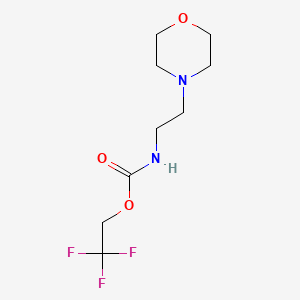 molecular formula C9H15F3N2O3 B2547804 2,2,2-trifluoroethyl N-[2-(morpholin-4-yl)ethyl]carbamate CAS No. 1197808-29-9