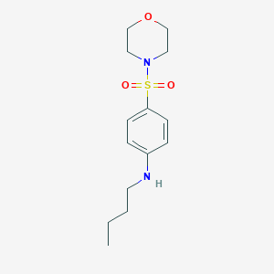 molecular formula C14H22N2O3S B254783 N-butyl-N-[4-(4-morpholinylsulfonyl)phenyl]amine 
