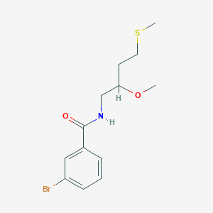 3-Bromo-N-(2-methoxy-4-methylsulfanylbutyl)benzamide