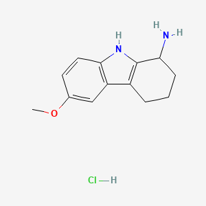 molecular formula C13H17ClN2O B2547847 6-Methoxy-2,3,4,9-tetrahydro-1H-carbazol-1-amine;hydrochloride CAS No. 2243514-22-7
