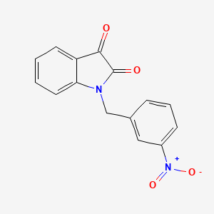 molecular formula C15H10N2O4 B2547864 1-(3-硝基苄基)-1H-吲哚-2,3-二酮 CAS No. 346442-46-4