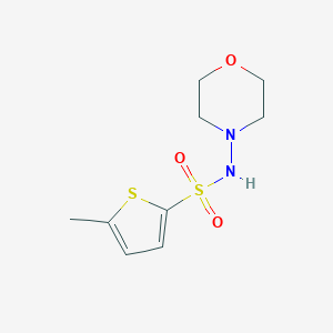 molecular formula C9H14N2O3S2 B254787 5-methyl-N-(4-morpholinyl)-2-thiophenesulfonamide 