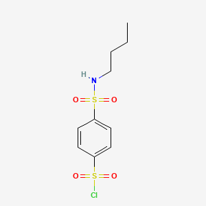 molecular formula C10H14ClNO4S2 B2547877 4-(Butylsulfamoyl)benzene-1-sulfonyl chloride CAS No. 1016702-60-5