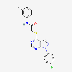 2-((1-(4-chlorophenyl)-1H-pyrazolo[3,4-d]pyrimidin-4-yl)thio)-N-(m-tolyl)acetamide
