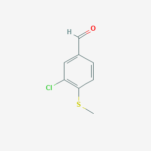 molecular formula C8H7ClOS B2547885 3-氯-4-(甲硫基)苯甲醛 CAS No. 38125-81-4