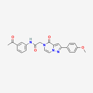 N-(3-acetylphenyl)-2-[2-(4-methoxyphenyl)-4-oxopyrazolo[1,5-a]pyrazin-5(4H)-yl]acetamide