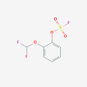 molecular formula C7H5F3O4S B2547899 1-(Difluoromethoxy)-2-fluorosulfonyloxybenzene CAS No. 2411222-04-1