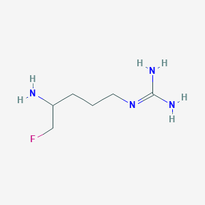 molecular formula C6H15FN4 B025479 2-(4-Amino-5-fluoropentyl)guanidine CAS No. 107240-29-9