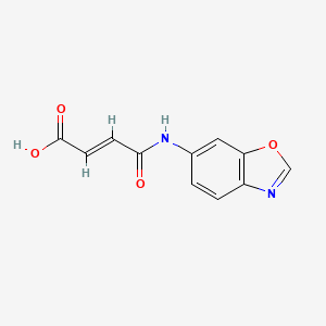molecular formula C11H8N2O4 B2547920 (E)-4-(1,3-benzoxazol-6-ylamino)-4-oxo-2-butenoic acid CAS No. 860785-22-4