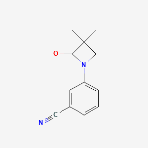 3-(3,3-Dimethyl-2-oxo-1-azetanyl)benzenecarbonitrile