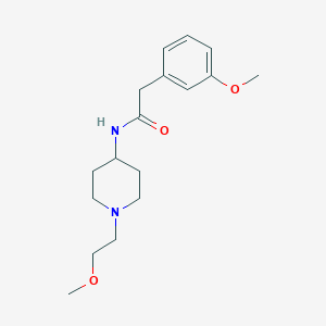 molecular formula C17H26N2O3 B2547935 N-(1-(2-methoxyethyl)piperidin-4-yl)-2-(3-methoxyphenyl)acetamide CAS No. 1421450-62-5