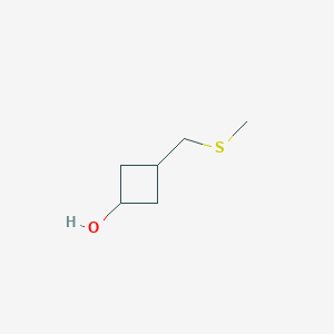 molecular formula C6H12OS B2547938 3-(Methylsulfanylmethyl)cyclobutan-1-ol CAS No. 2460749-89-5