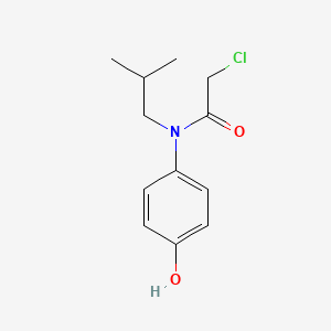 molecular formula C12H16ClNO2 B2547941 2-chloro-N-(4-hydroxyphenyl)-N-(2-methylpropyl)acetamide CAS No. 1397238-44-6