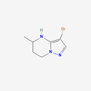 molecular formula C7H10BrN3 B2547944 3-bromo-5-méthyl-4H,5H,6H,7H-pyrazolo[1,5-a]pyrimidine CAS No. 1698141-28-4