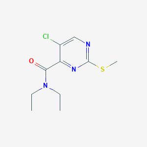 5-chloro-N,N-diethyl-2-methylsulfanylpyrimidine-4-carboxamide