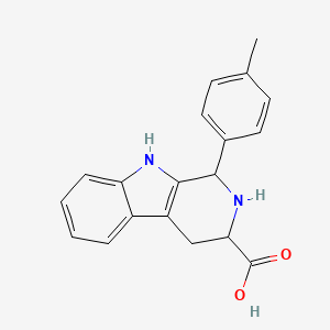 molecular formula C19H18N2O2 B2547976 1-(4-methylphenyl)-1H,2H,3H,4H,9H-pyrido[3,4-b]indole-3-carboxylic acid CAS No. 82789-23-9