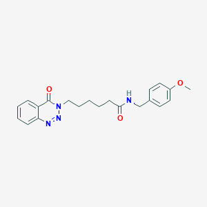 N-(4-methoxybenzyl)-6-(4-oxobenzo[d][1,2,3]triazin-3(4H)-yl)hexanamide