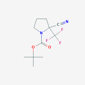 Tert-butyl 2-cyano-2-(trifluoromethyl)pyrrolidine-1-carboxylate