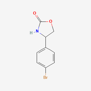 molecular formula C9H8BrNO2 B2548015 4-(4-Bromophenyl)-1,3-oxazolidin-2-one CAS No. 85288-37-5