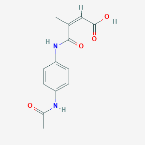 molecular formula C13H14N2O4 B254803 (2Z)-4-{[4-(acetylamino)phenyl]amino}-3-methyl-4-oxobut-2-enoic acid 