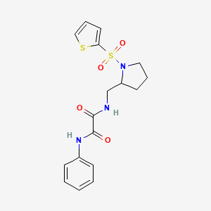 N1-phenyl-N2-((1-(thiophen-2-ylsulfonyl)pyrrolidin-2-yl)methyl)oxalamide