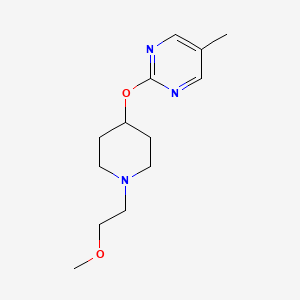 molecular formula C13H21N3O2 B2548045 2-[1-(2-Methoxyethyl)piperidin-4-yl]oxy-5-methylpyrimidine CAS No. 2379972-95-7