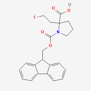 1-(9H-Fluoren-9-ylmethoxycarbonyl)-2-(2-fluoroethyl)pyrrolidine-2-carboxylic acid