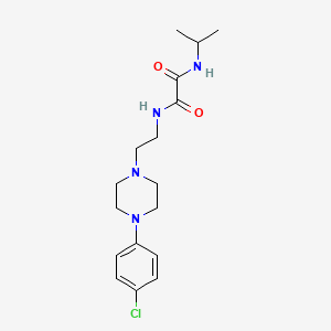 molecular formula C17H25ClN4O2 B2548093 N1-(2-(4-(4-氯苯基)哌嗪-1-基)乙基)-N2-异丙基草酰胺 CAS No. 1049474-73-8