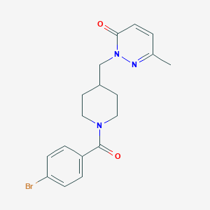 2-((1-(4-bromobenzoyl)piperidin-4-yl)methyl)-6-methylpyridazin-3(2H)-one