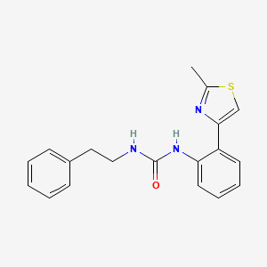 molecular formula C19H19N3OS B2548132 1-(2-(2-甲基噻唑-4-基)苯基)-3-苯乙基脲 CAS No. 1795457-77-0