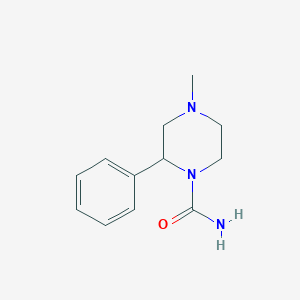 molecular formula C12H17N3O B2548136 4-Methyl-2-phenylpiperazine-1-carboxamide CAS No. 1016512-08-5