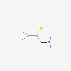 molecular formula C6H13NS B2548137 2-环丙基-2-甲硫基乙胺 CAS No. 2355121-09-2