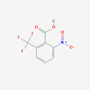 molecular formula C8H4F3NO4 B2548140 2-硝基-6-(三氟甲基)苯甲酸 CAS No. 24821-18-9