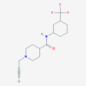 1-(prop-2-yn-1-yl)-N-[3-(trifluoromethyl)cyclohexyl]piperidine-4-carboxamide